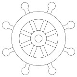 nautical rea wheel 001